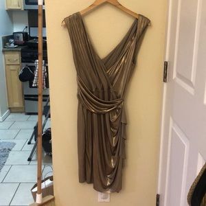 Bailey 44 gold slink dress size medium